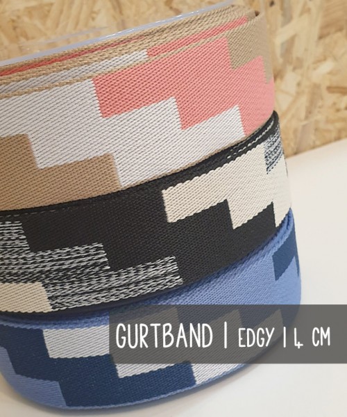 Gurtband | 4 cm breit | 3 Farben | EDGY