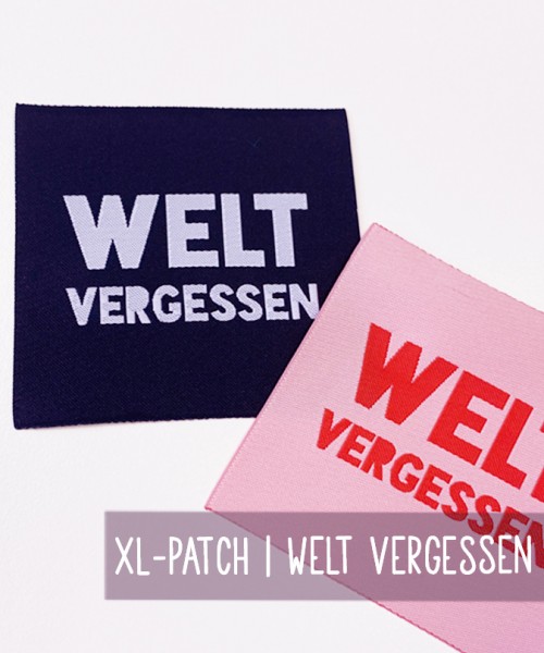 XL Patch | WELT VERGESSEN | 2 Farben