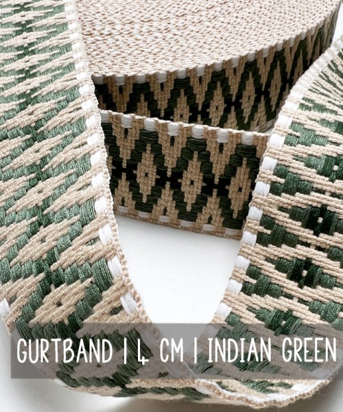 Gurtband | 4 cm | INDIAN GREEN