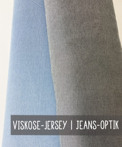 Viskose Jersey | JEANS-OPTIK | 2 Farben