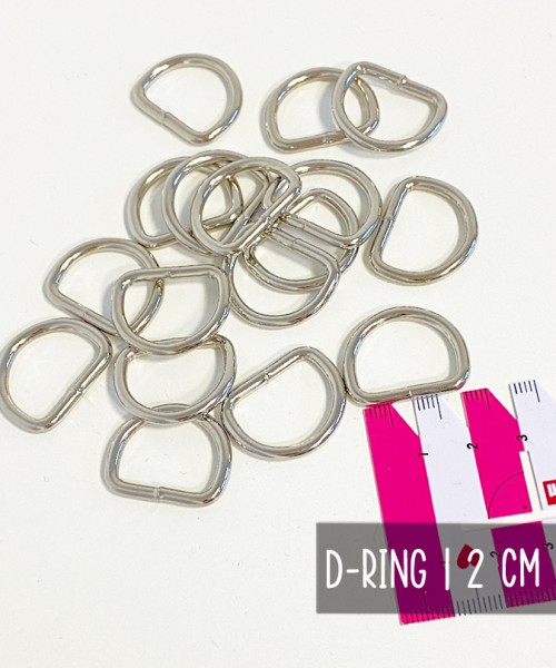 D-Ring | 20 mm | Silber