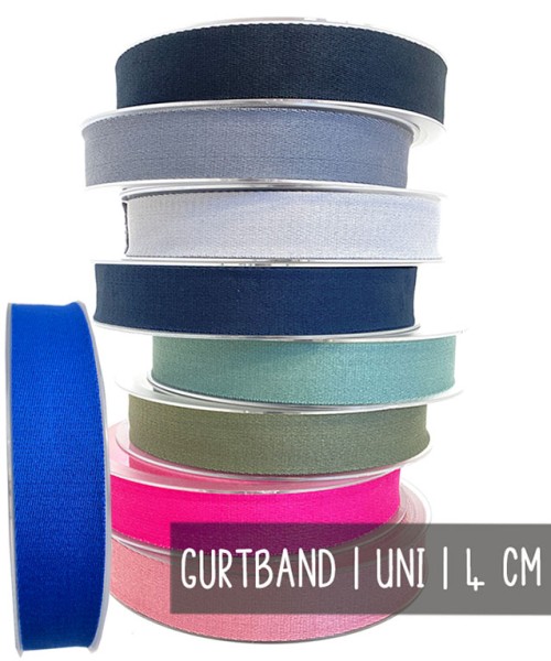 Gurtband | 4 cm | UNI | 9 Farben