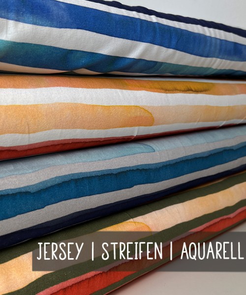 Jersey | STREIFEN AQUARELL | 4 Farben