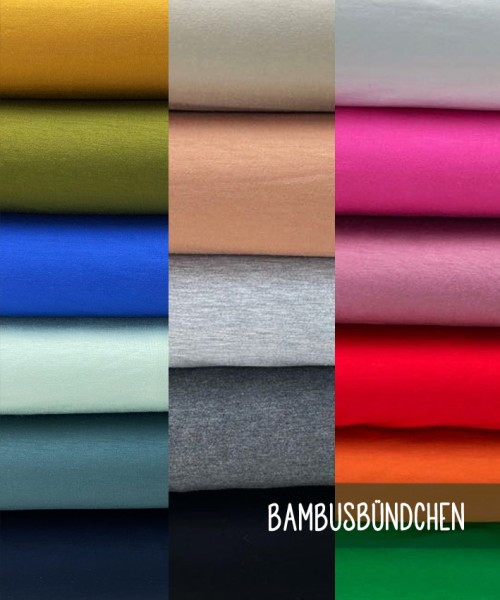 Bambusbündchen | BAMBOO | Uni | 17 Farben