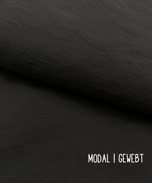 MODAL | gewebt | Schwarz