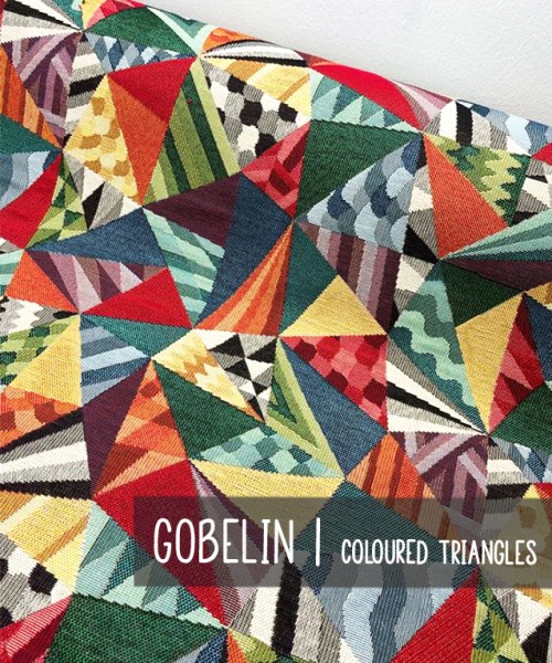Gobelin | Taschenstoff | COLOURED TRIANGLES