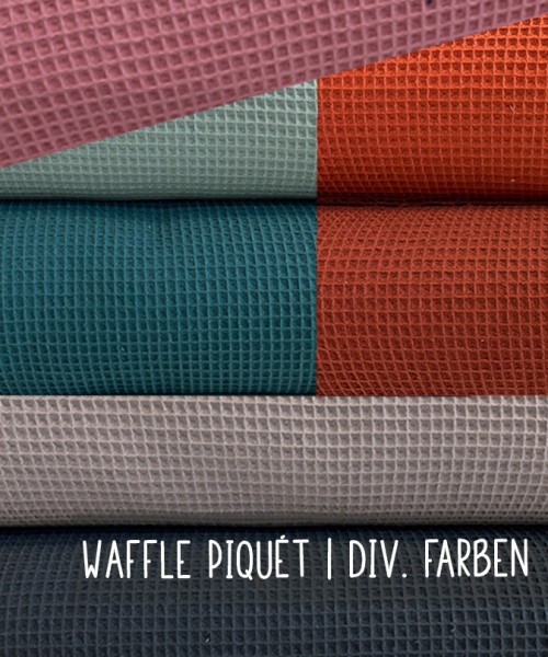 Waffle Piquét | 11 Farben | Waffelpiquet