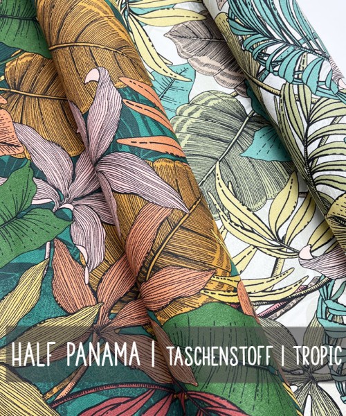 Half Panama | Taschenstoff | TROPIC | 2 Farben