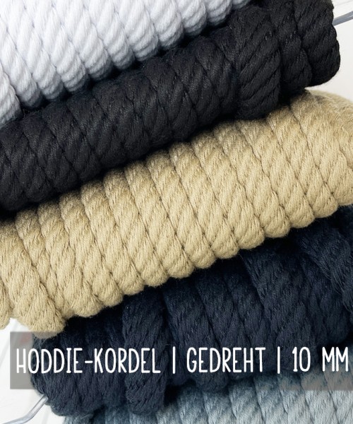 Hoodie-Kordel | GEDREHT | 10 mm