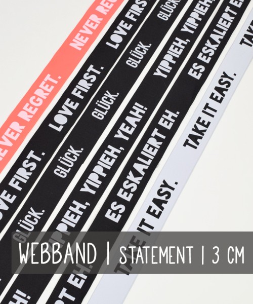 Webband | STATEMENT | 3 cm | 6 Varianten
