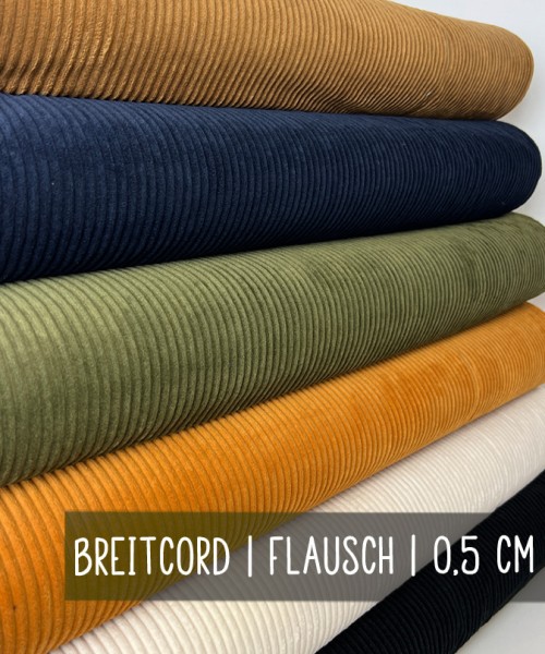 Cord | Breitcord | FLAUSCH | 5 cm | Uni | 6 Farben