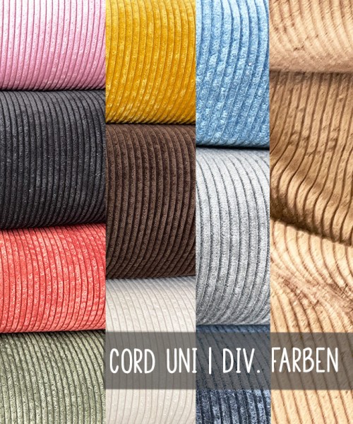 Cord | Breitcord | UNI | BIGbag | 11 Farben