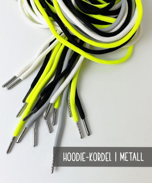 1 Stk. Hoodie-Kordel | 4 Farben | GUN-METAL | METAL