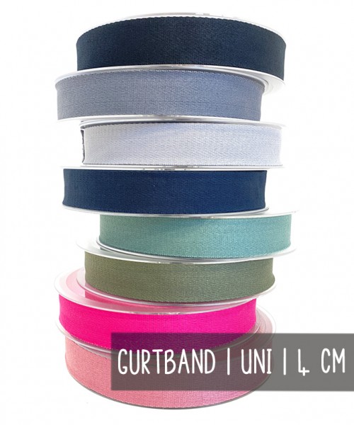Gurtband | UNI | 4 cm | div. Farben