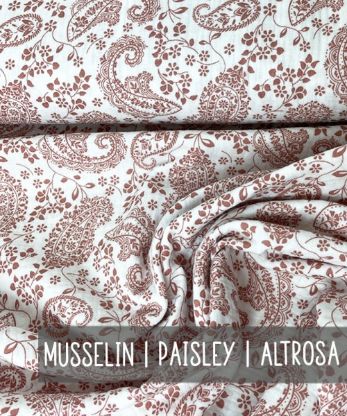 Musselin | PAISLEY | Altrosa