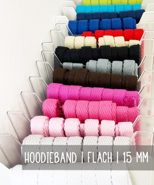 Hoodieband | FLACH | 15 mm | 15 Farben